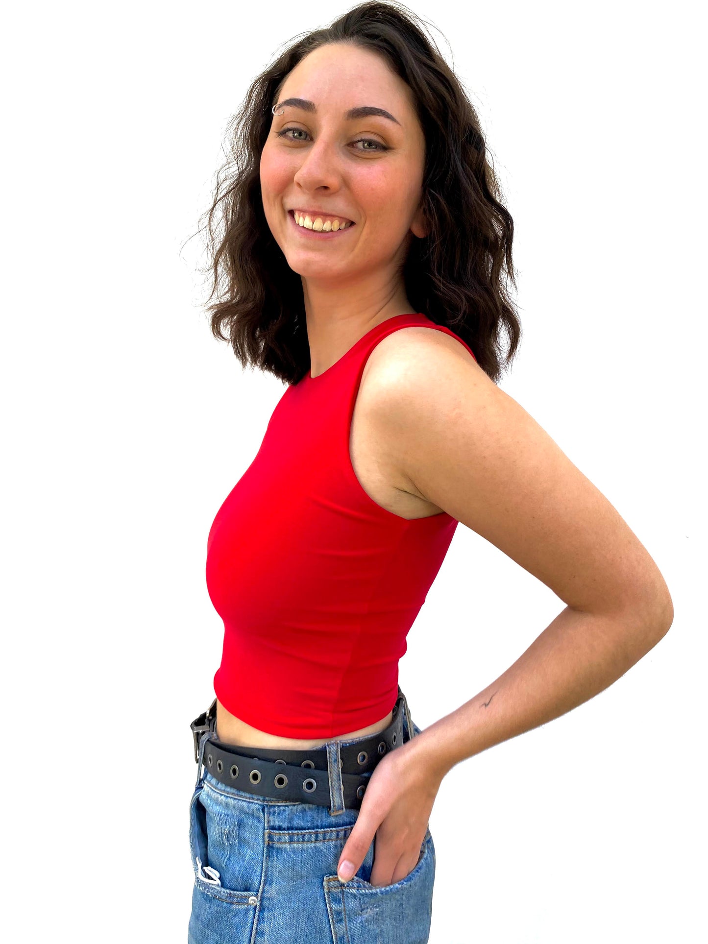 Top Pia Rojo