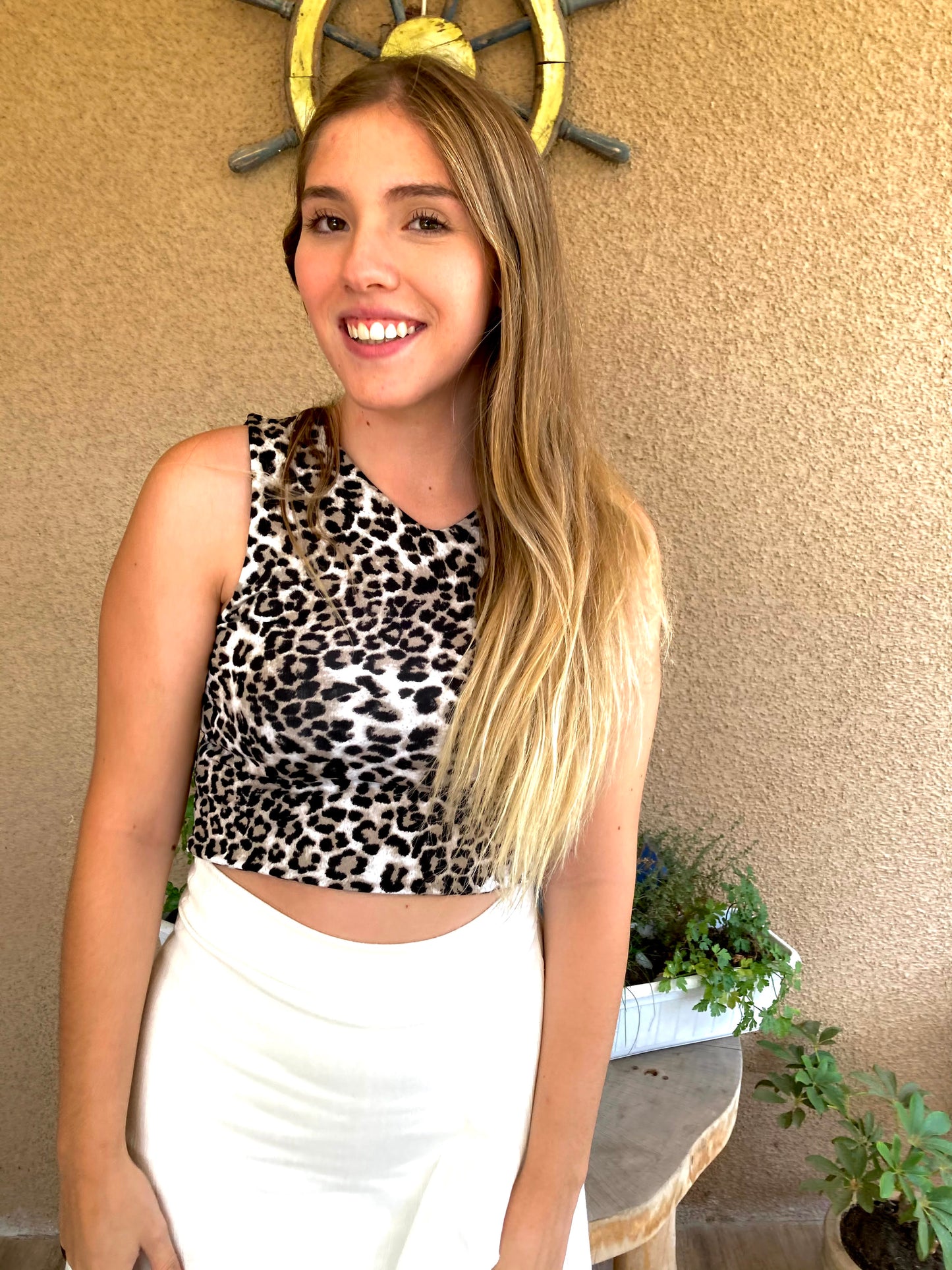 Top Pia Animal Print
